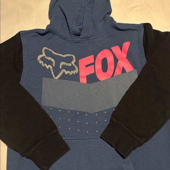 Fox Kids Hoodie in Blue, Black, and Pink - Picture 2 of 6